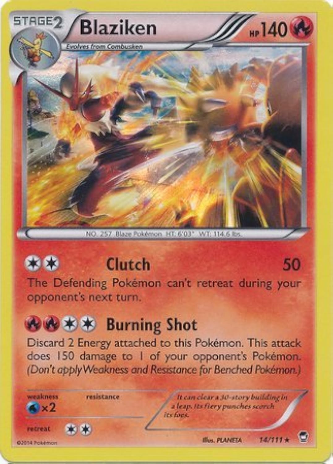 Pokemon - Blaziken (14/111) - XY Furious Fists - Holo : Amazon.com